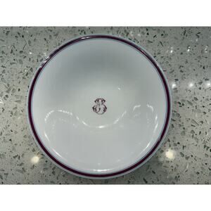 Vintage Footed Restaurant Ware Dish With Monogram from Paris Market Savannah, GA